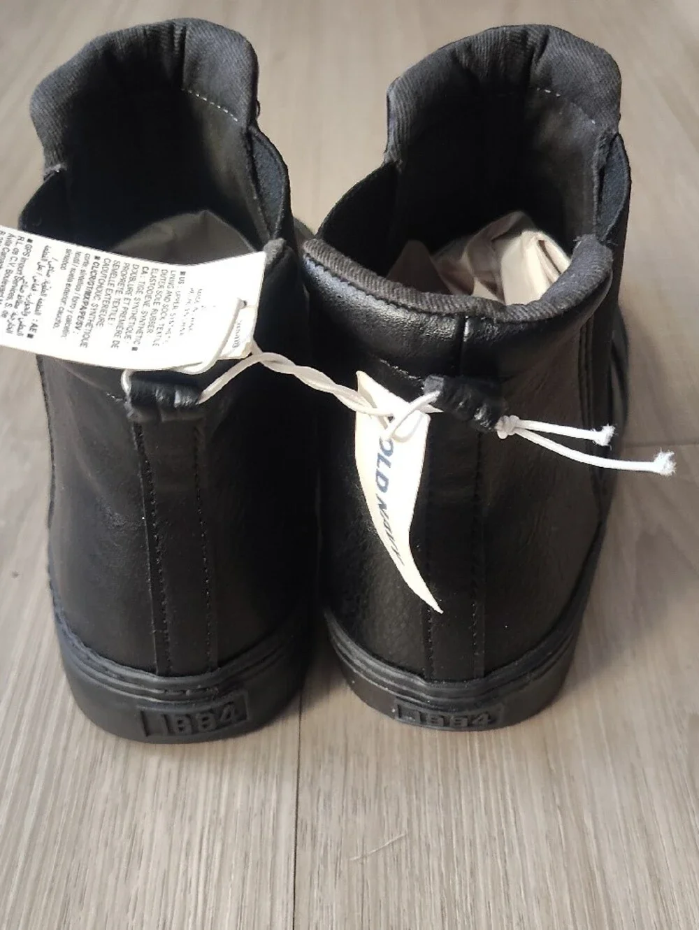 Old Navy Black Kids' Slip-On High-Top Sneakers